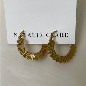 Gold earrings